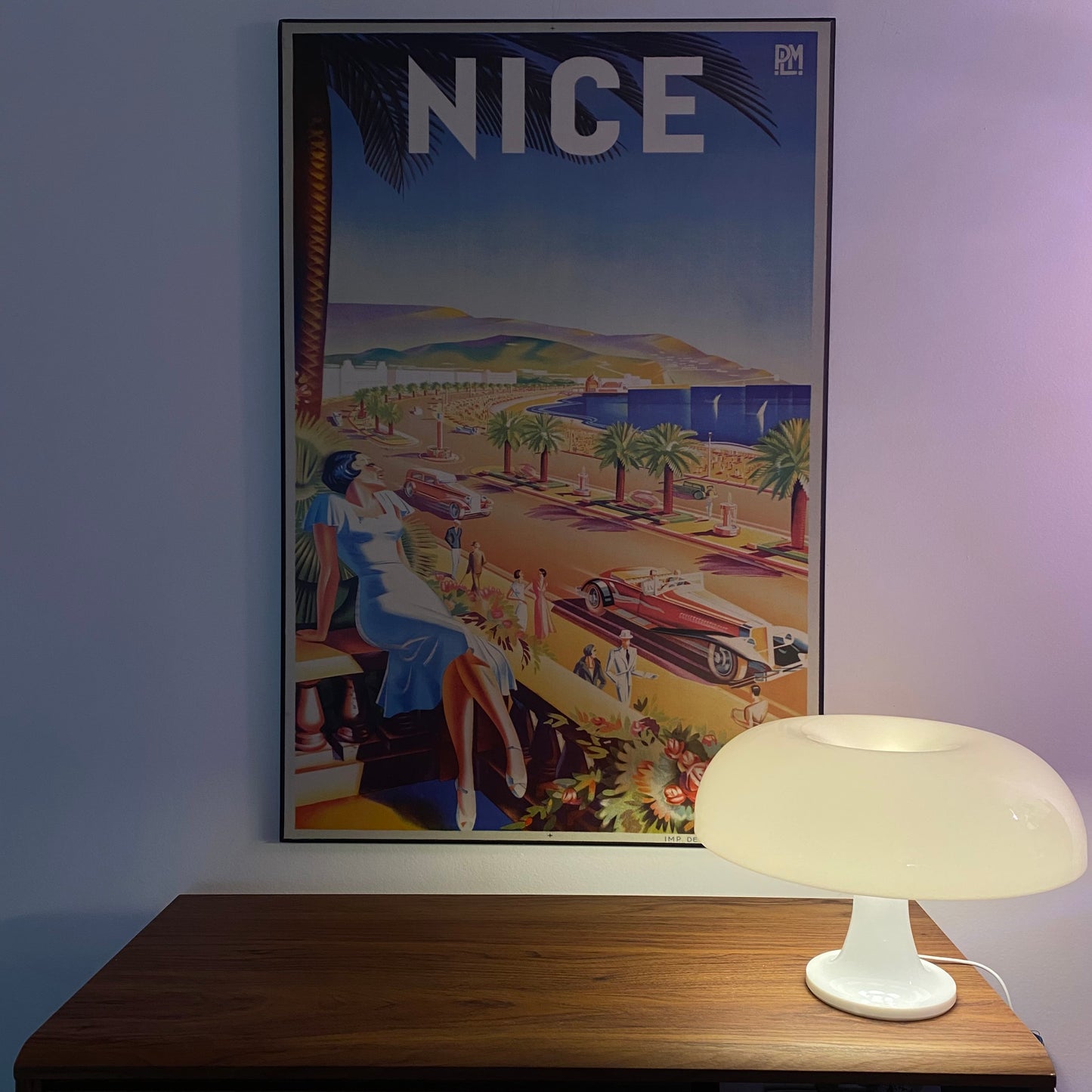 MCM Retro inspired white mushroom lamp 🤍