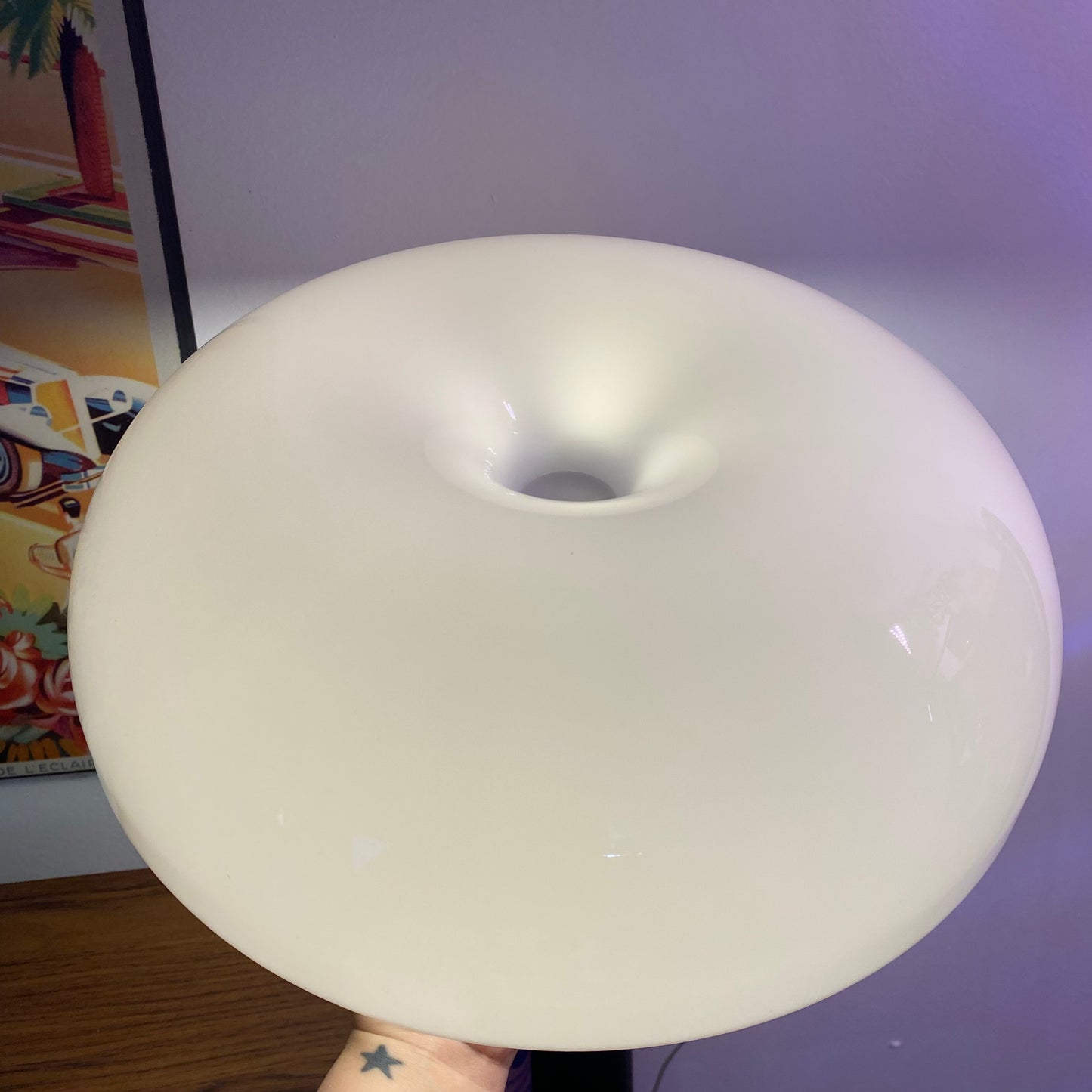 MCM Retro inspired white mushroom lamp 🤍